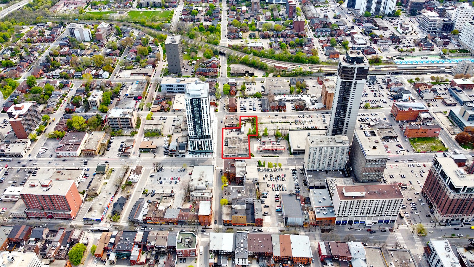 Mixed Use Development in Downtown Hamilton on LRT Line