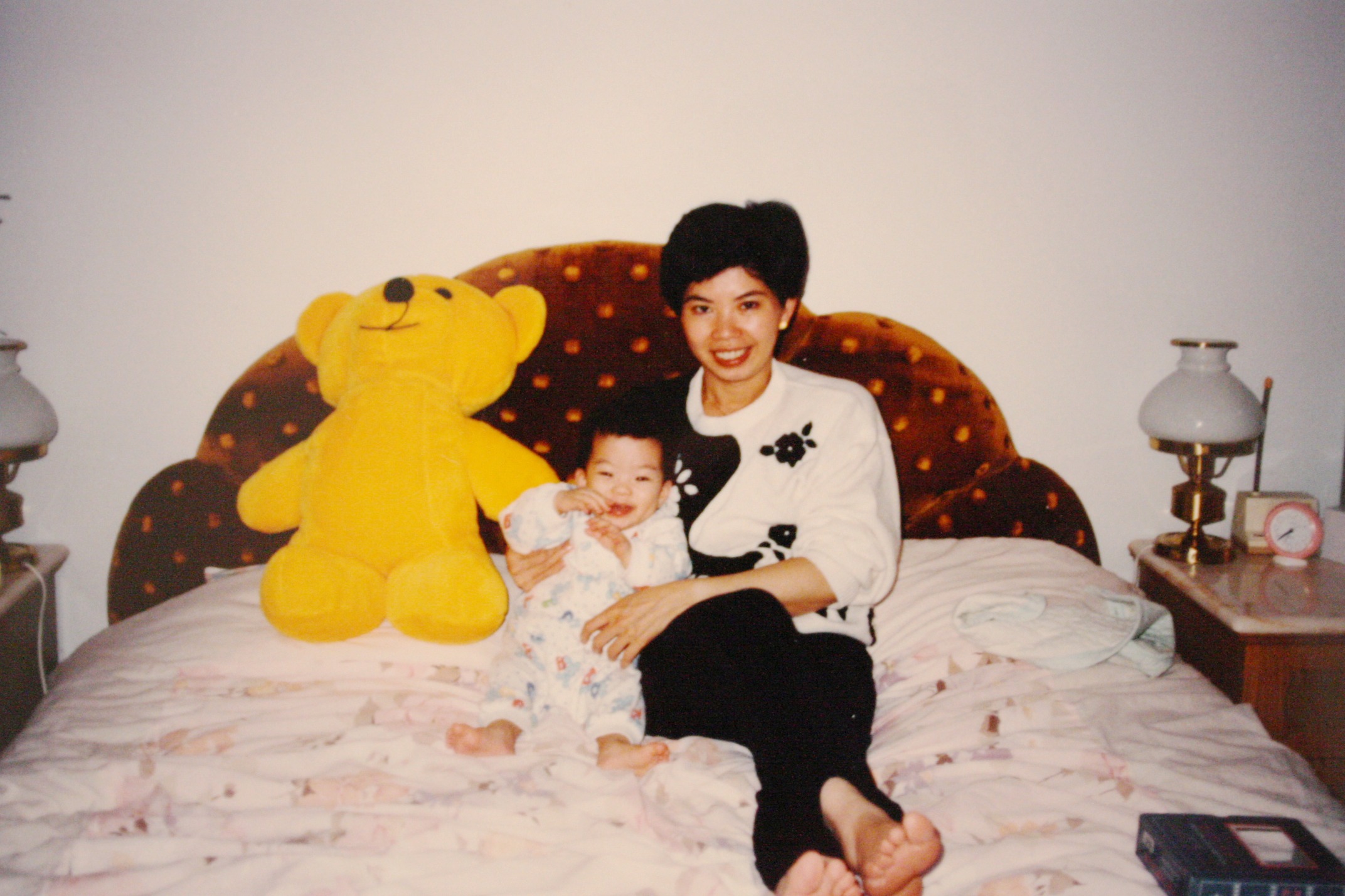 Teresa Man as a baby with her Mom