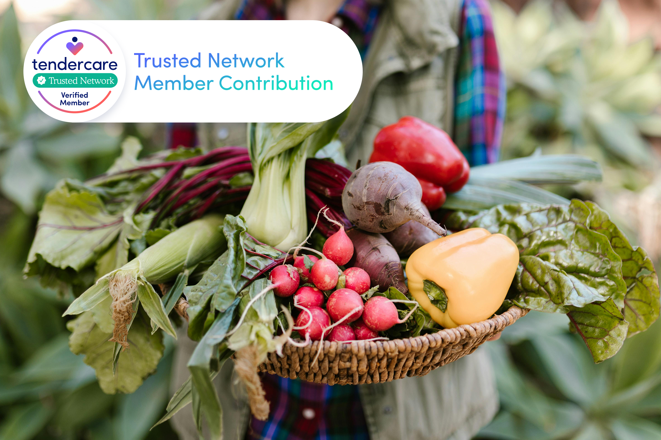 Trusted Network Contribution badge over garden