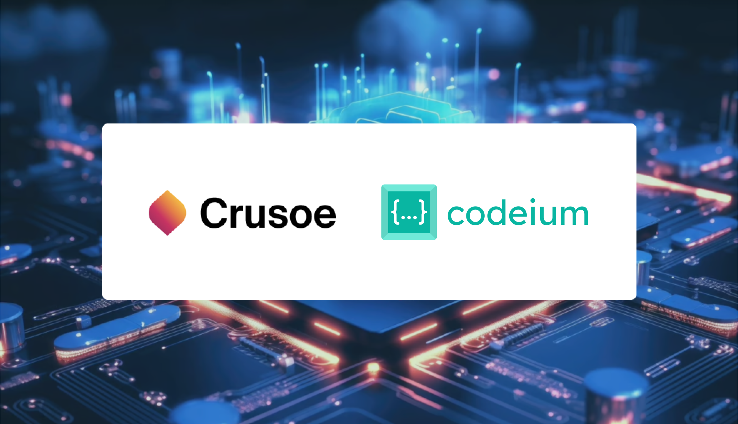 Crusoe and Codeium logos