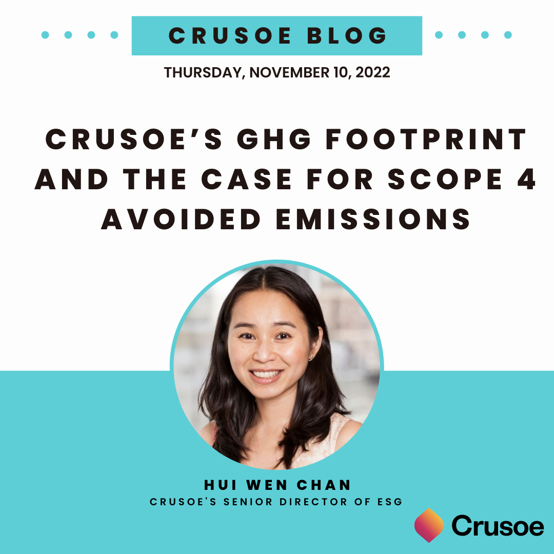 Crusoe’s GHG Footprint and the Case for Scope 4 Avoided Emissions