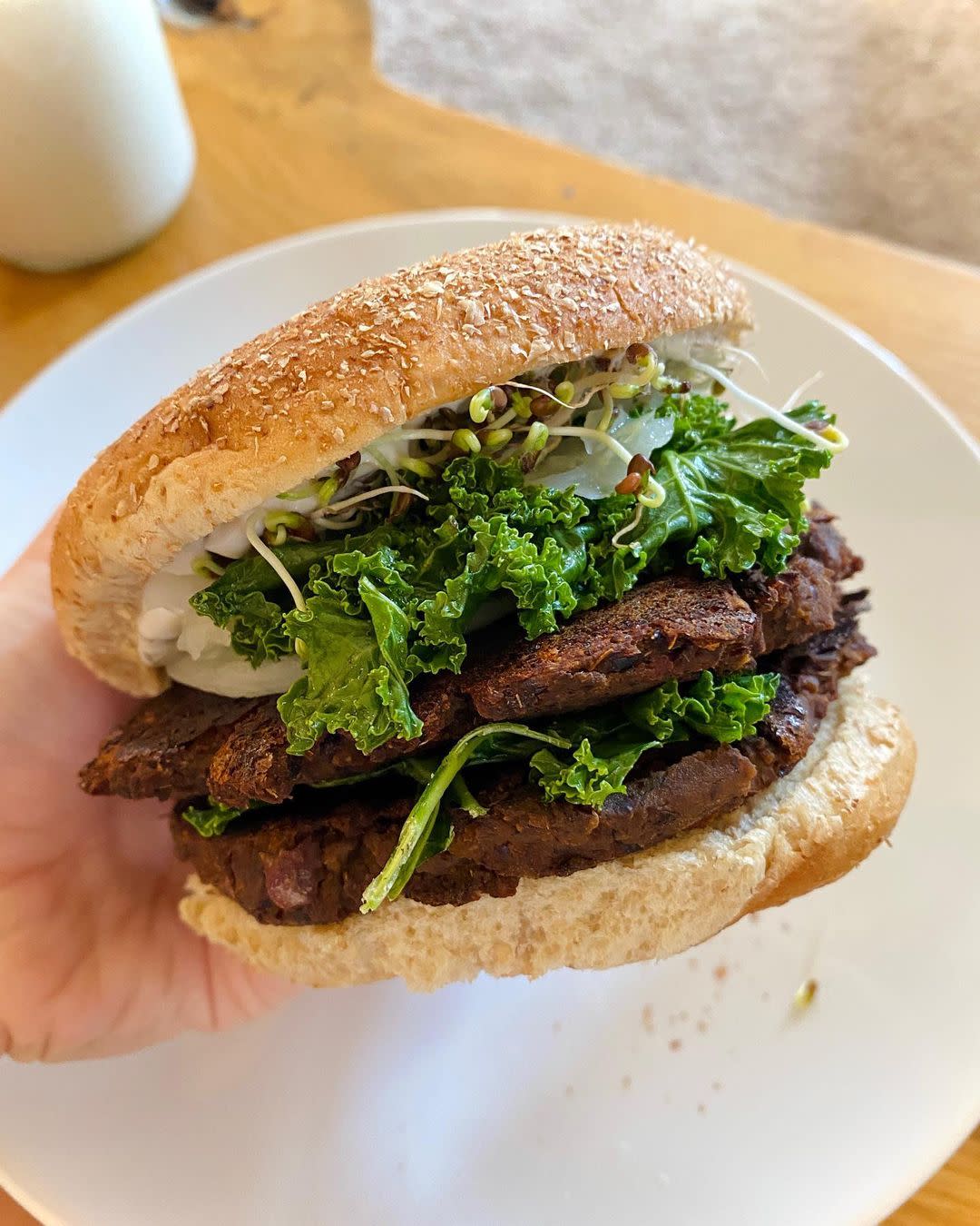 Sweet potato black bean burger