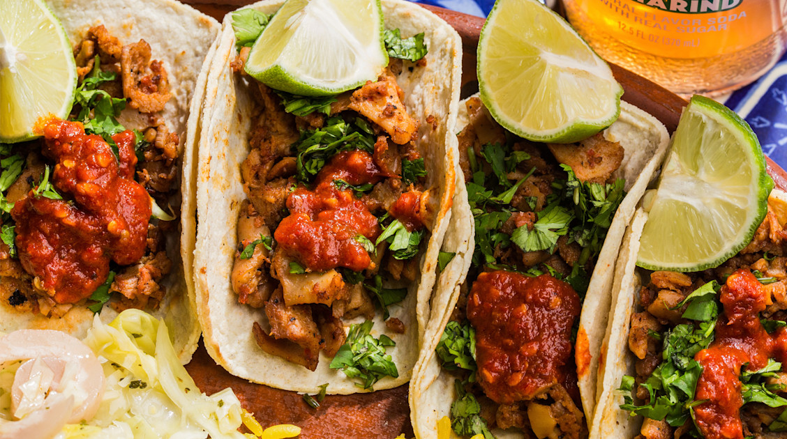 Tacos de soya al pastor