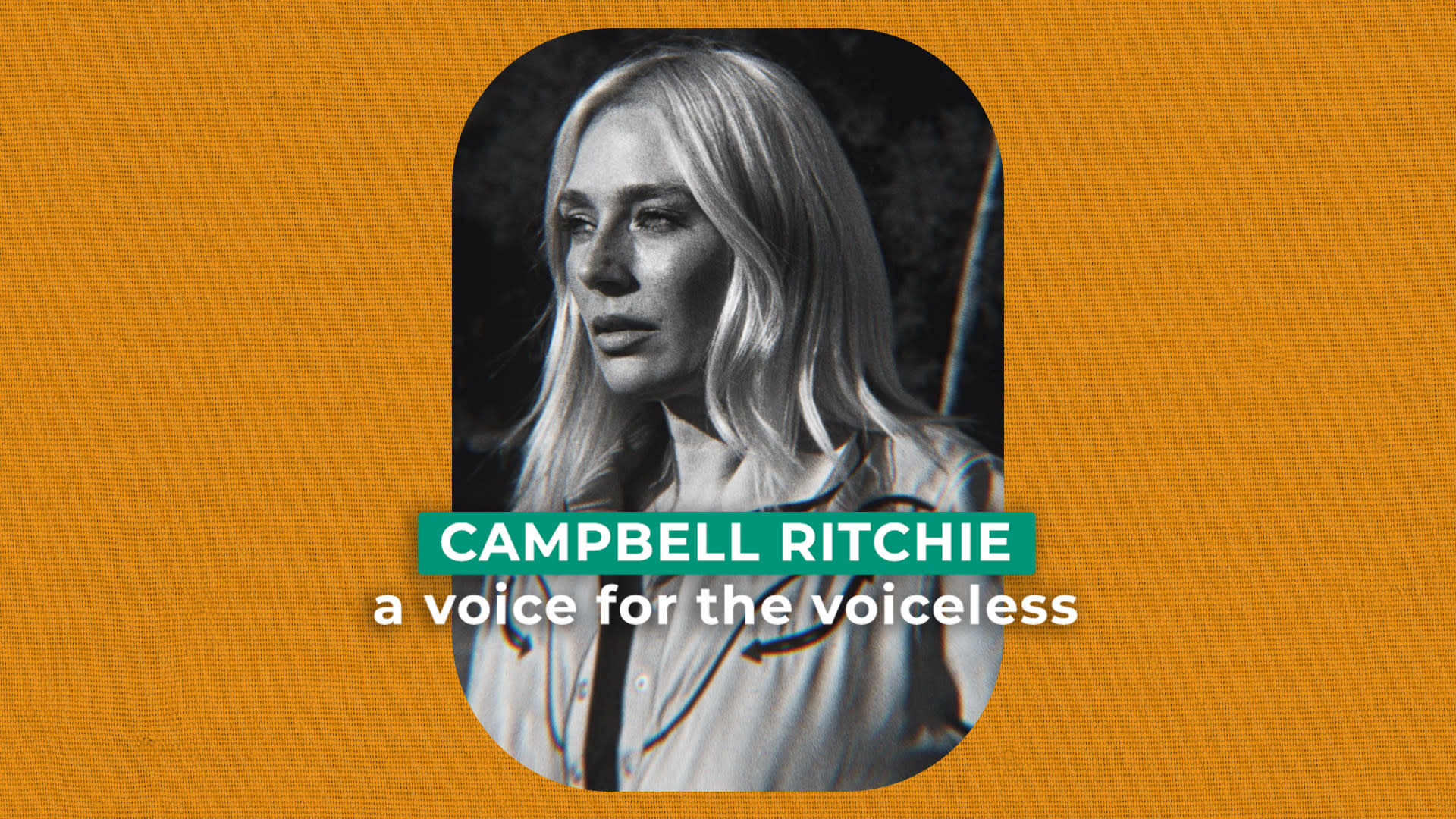 Campbell Ritchie: A voice for the voiceless 