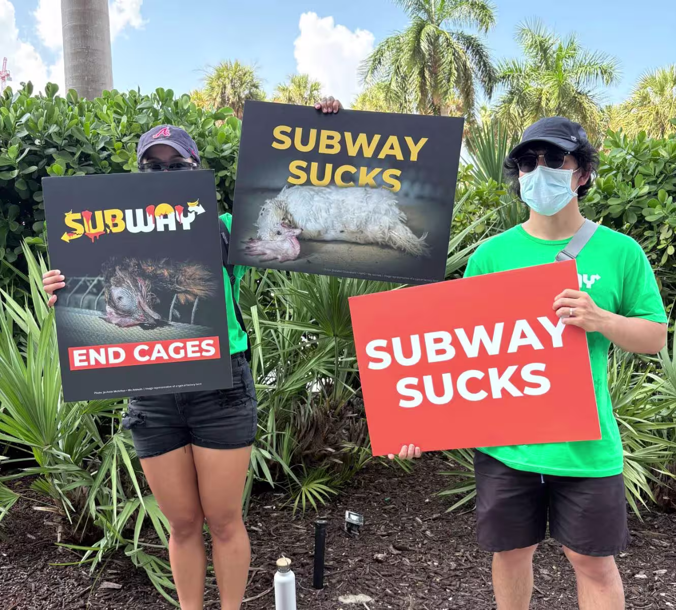 SUBWAY KEEPS CRUELTY ON THE MENU