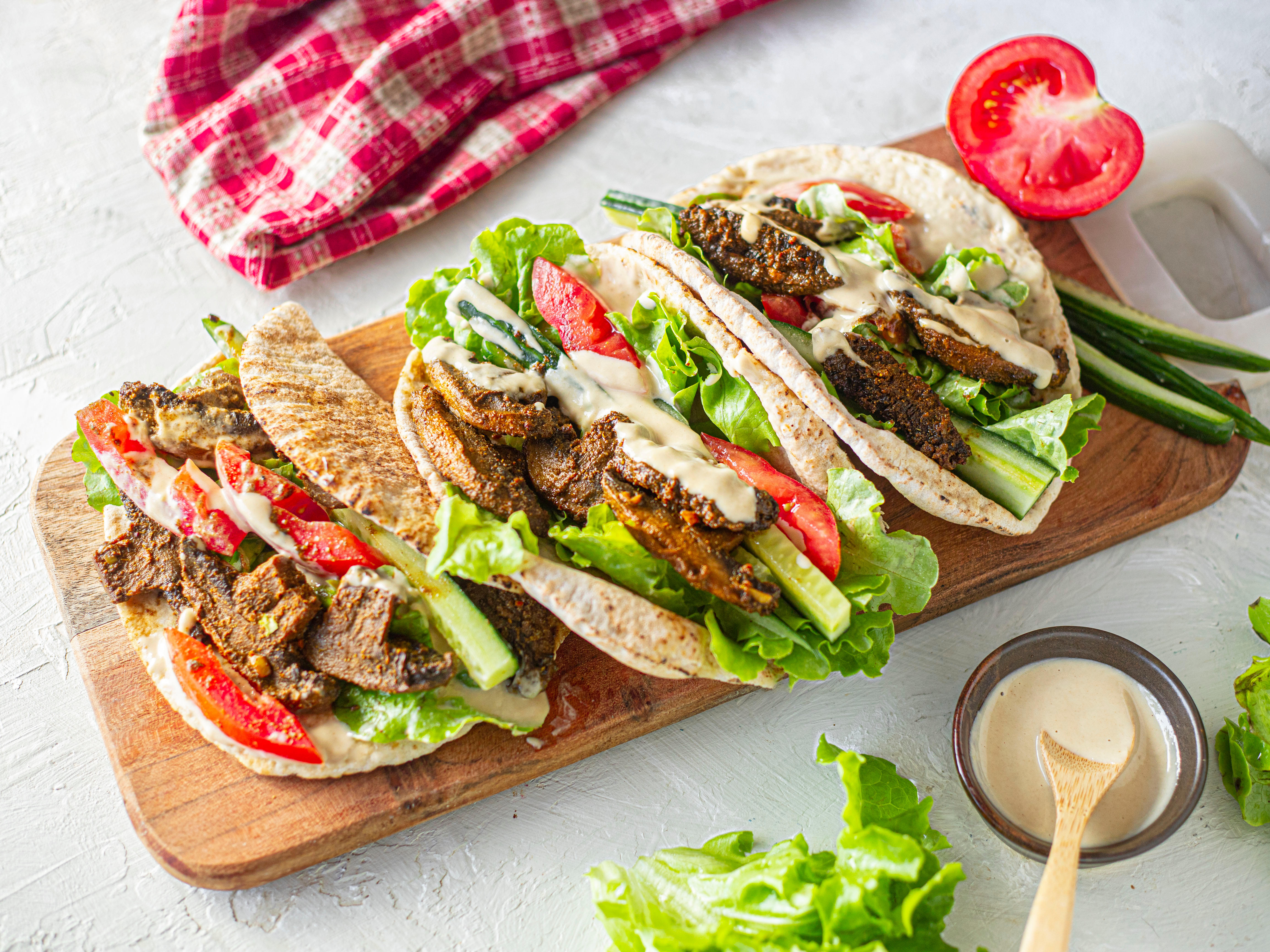 mushroom-shawarma