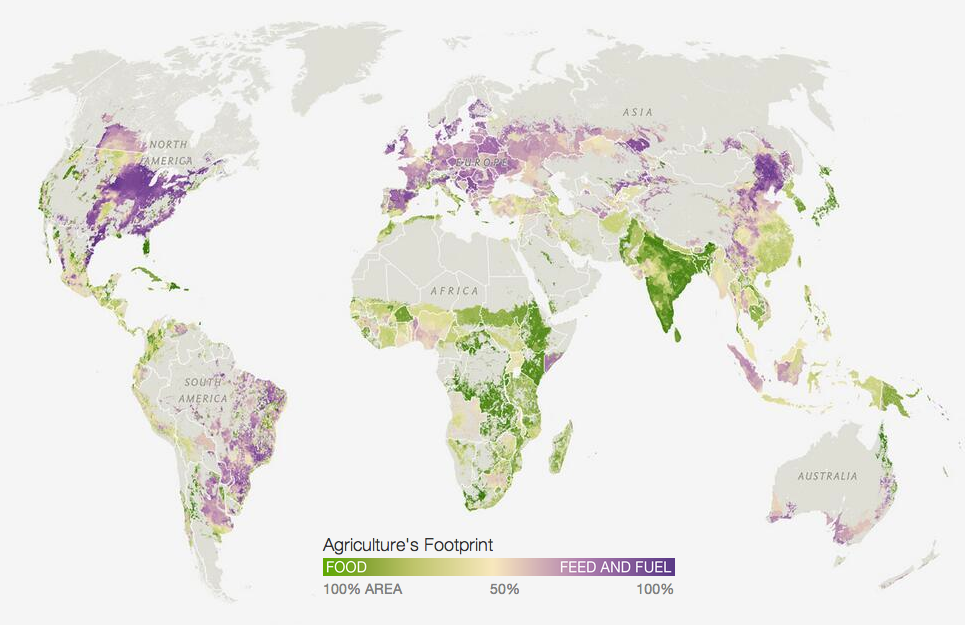 map of global crop usage