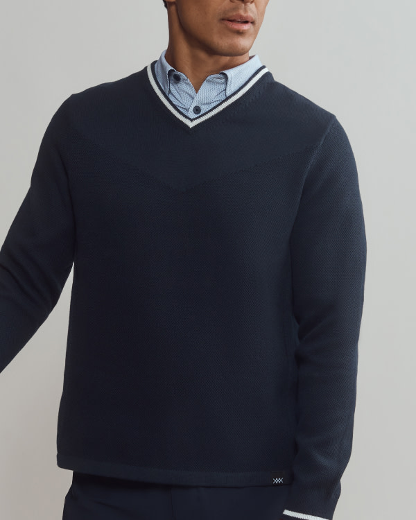 Turn Golf V-Neck Sweater