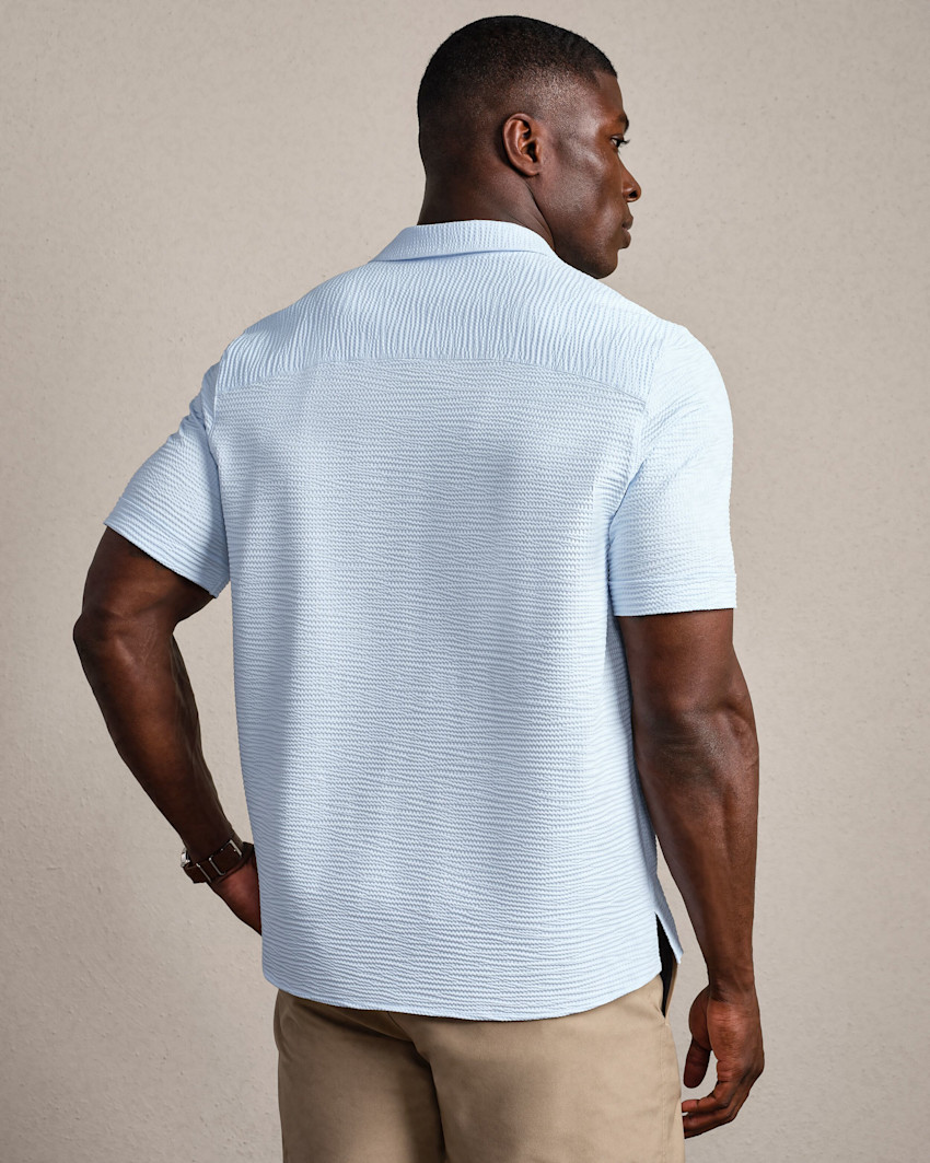 Commuter® Seersucker Camp Collar Shirt