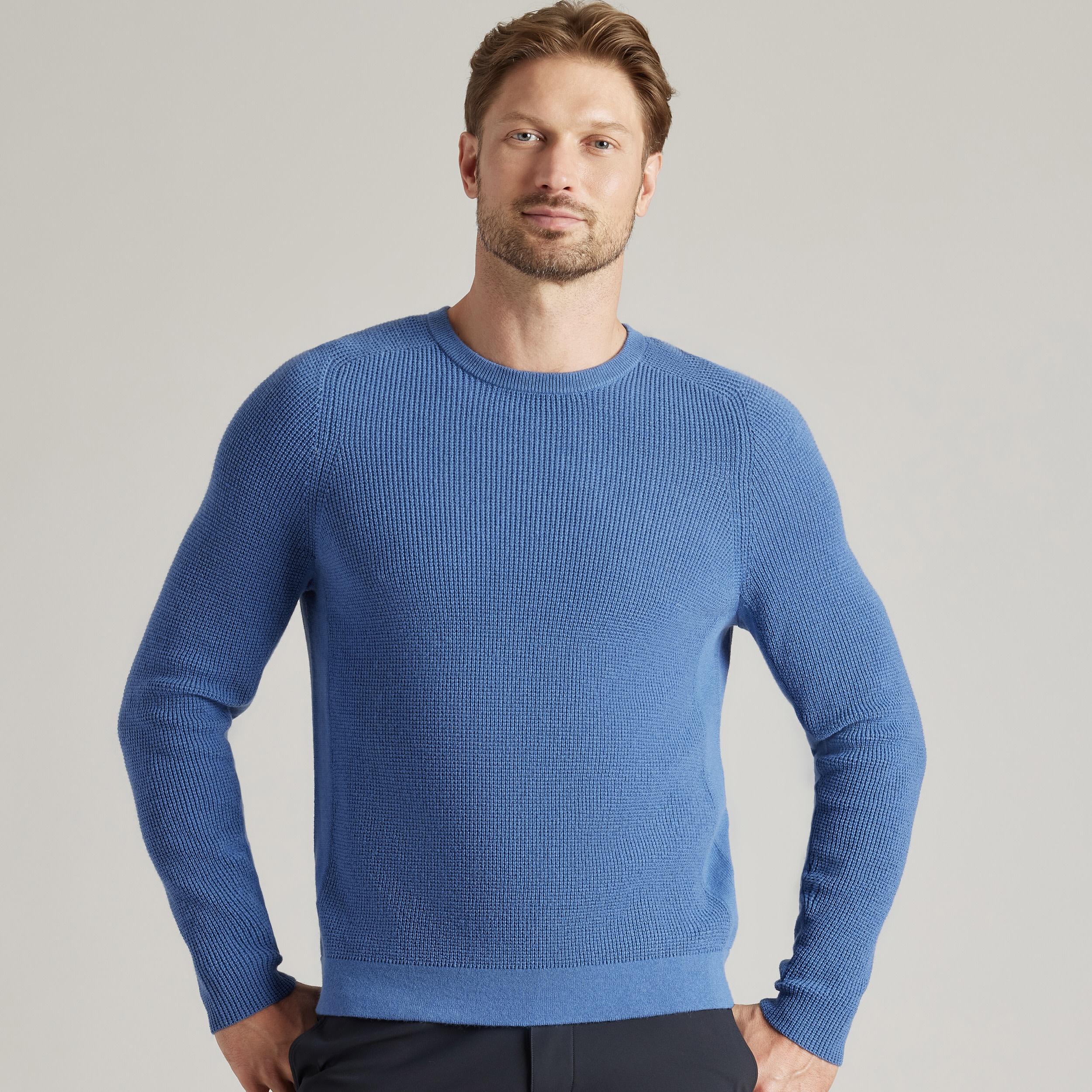 Cashmere waffle knit best sale