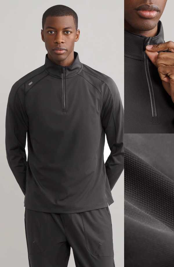 rough&swell ニット　サイズM Men's Ribbed Trim Sweater Rhone Men's Commuter 1/4 Zip Sweater