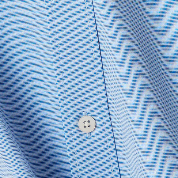 Regular Fit: short sleeve shirt with a patterned texture Light Blue