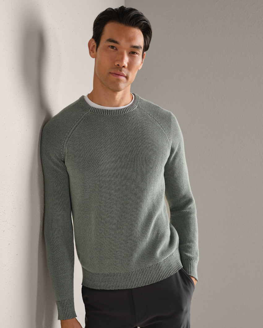 Rib Crew Neck Sweater