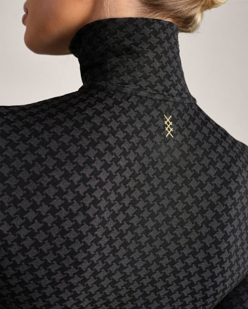 Après Houndstooth Seamless 1/4 Zip