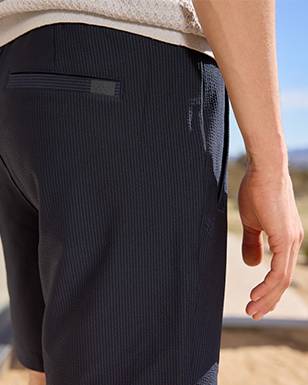 Fig loose seersucker shorts - Multi check