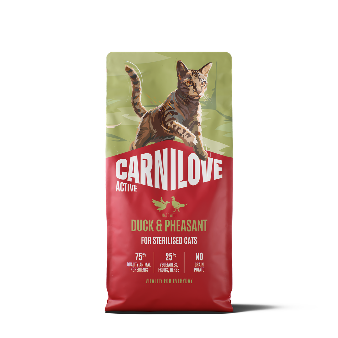 ACTIVE Dry Food Made with Duck & Pheasant for Sterilised Cats