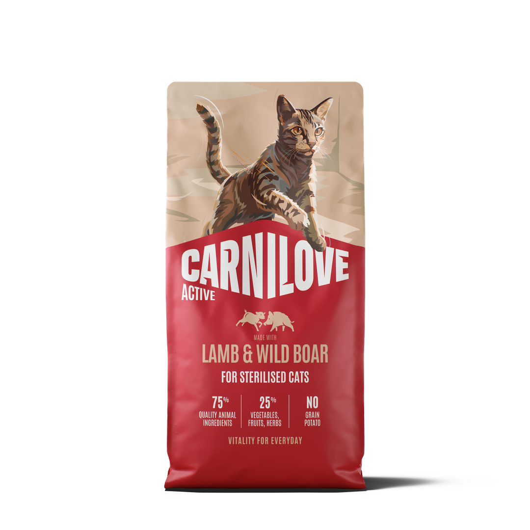 ACTIVE Dry Food Made with Lamb & Wild Boar for Sterilised Cats