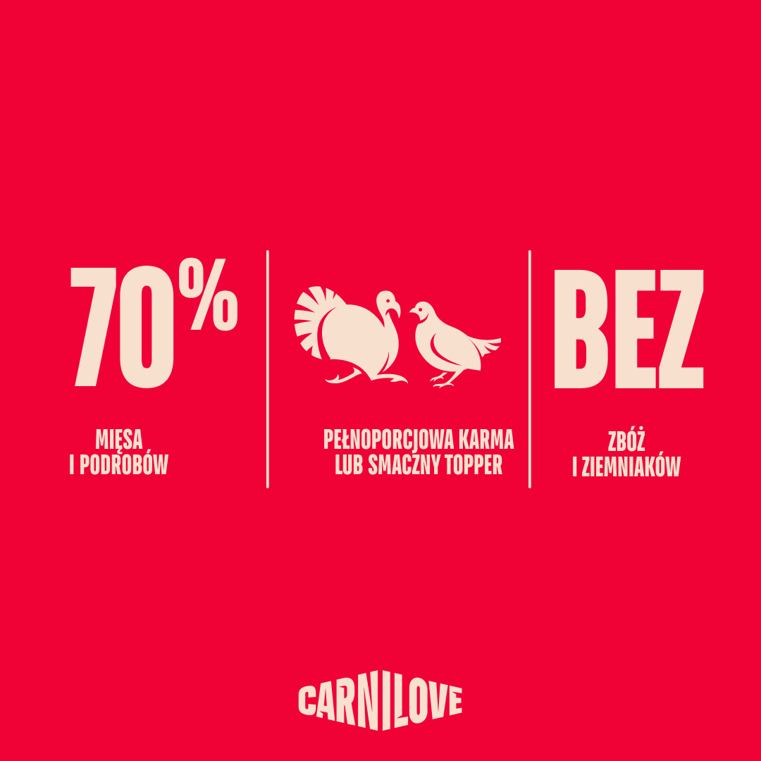 Turkey & Quial with Carrot Dog POUCH Paté, karma z indykiem i przepiórką dla dorosłych psów 300g