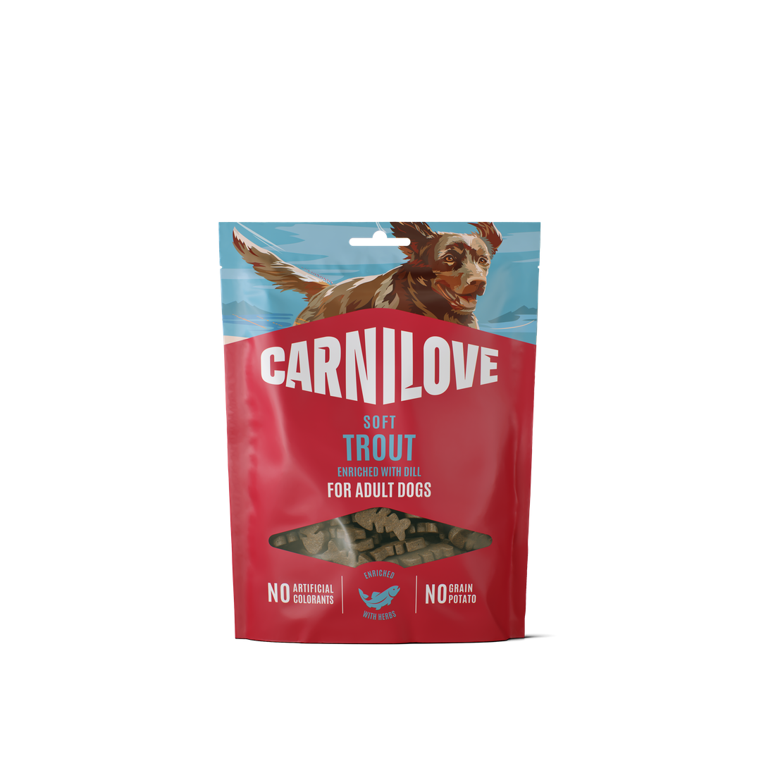 Trout enriched with Dill SOFT Snack for Dogs 200g