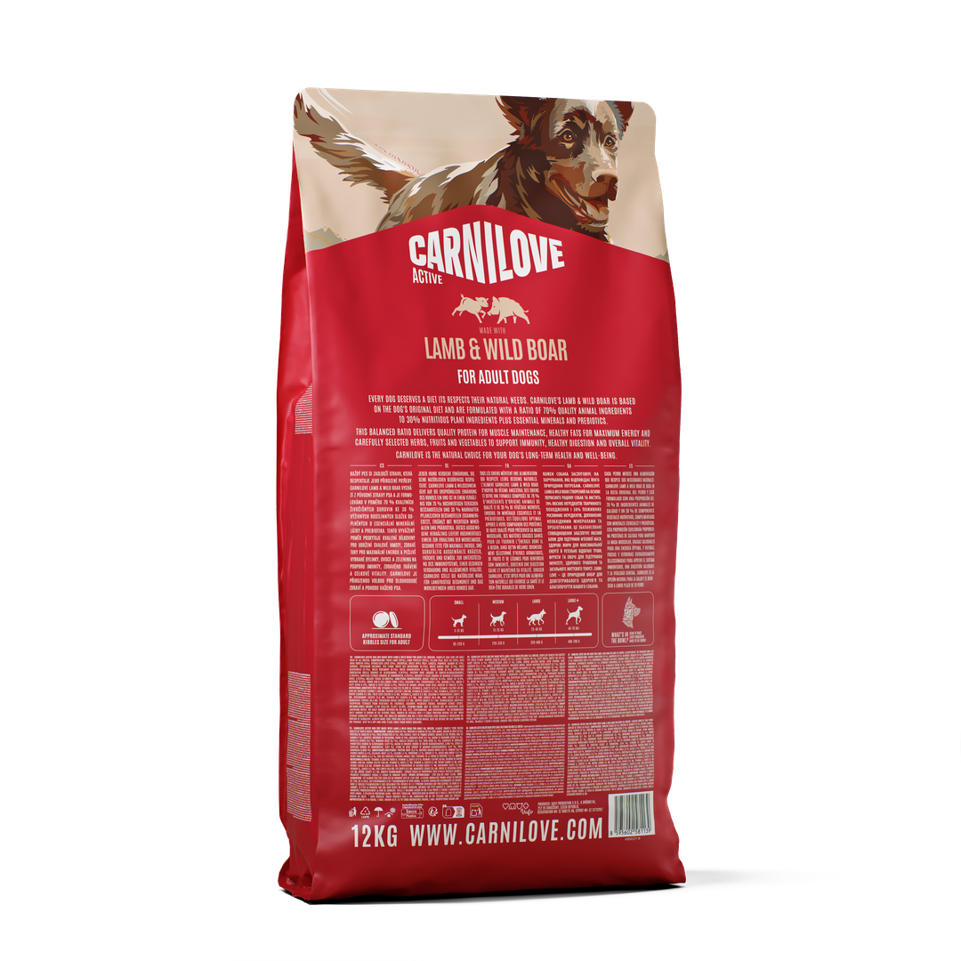 ACTIVE Dry Dog Food Made with Lamb & Wild Boar
