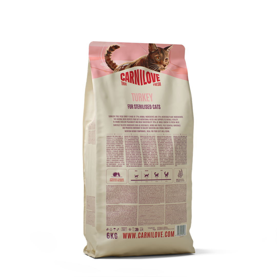 TRUE FRESH Turkey Dry food for Sterilised Cats