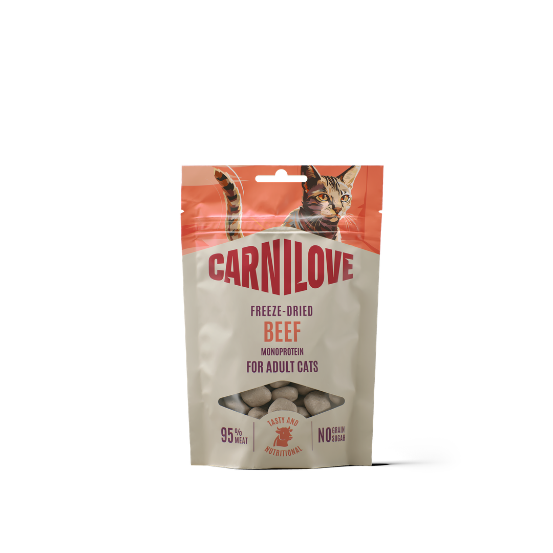 Beef FREEZE DRIED Snack for Cats 40g