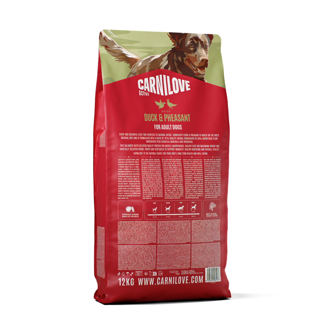 ACTIVE Dry Dog Food Made with Duck & Pheasant