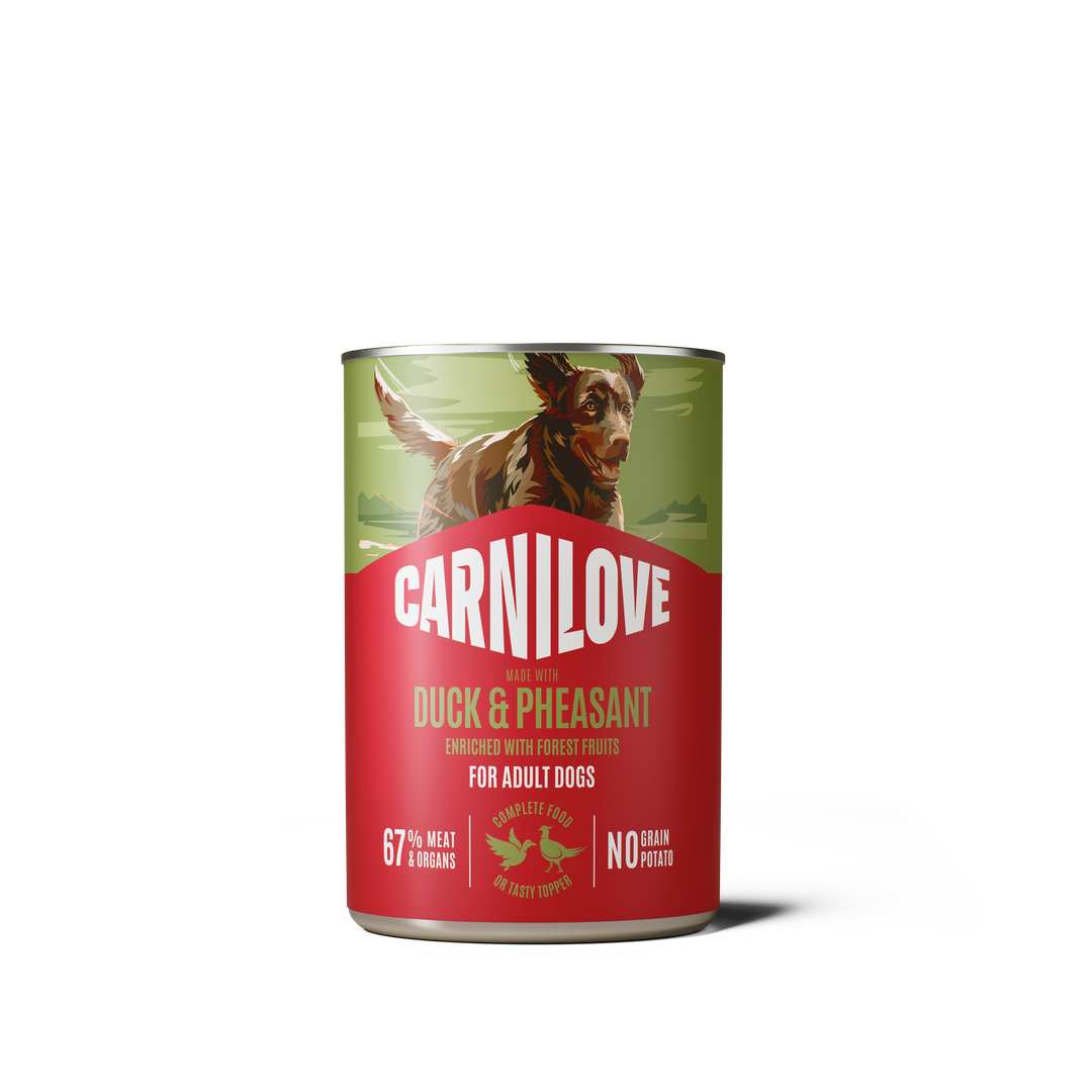 Paté CAN Food Made with Duck & Pheasant for Dogs 400g