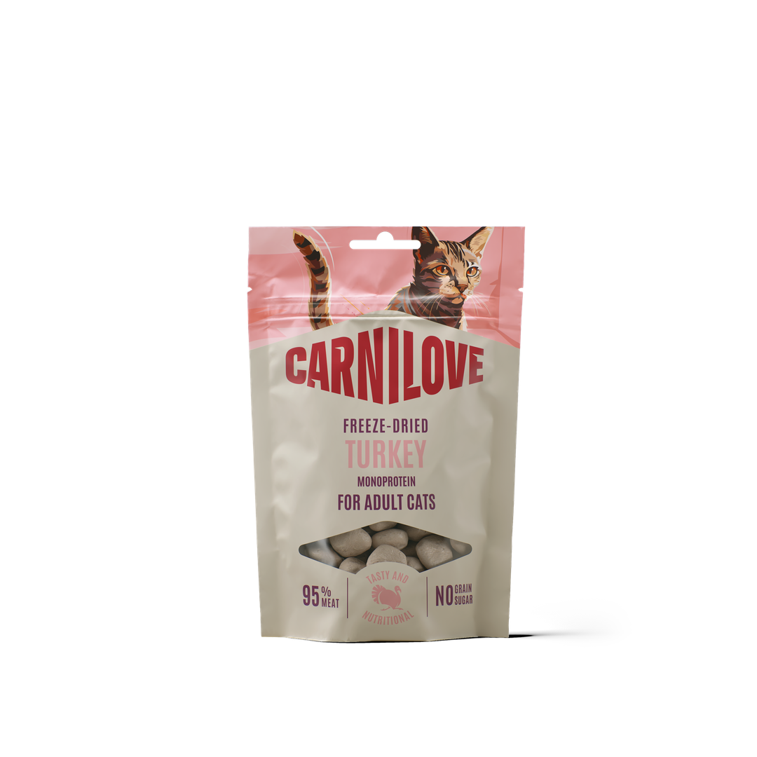 Turkey FREEZE DRIED Snack for Cats 40g