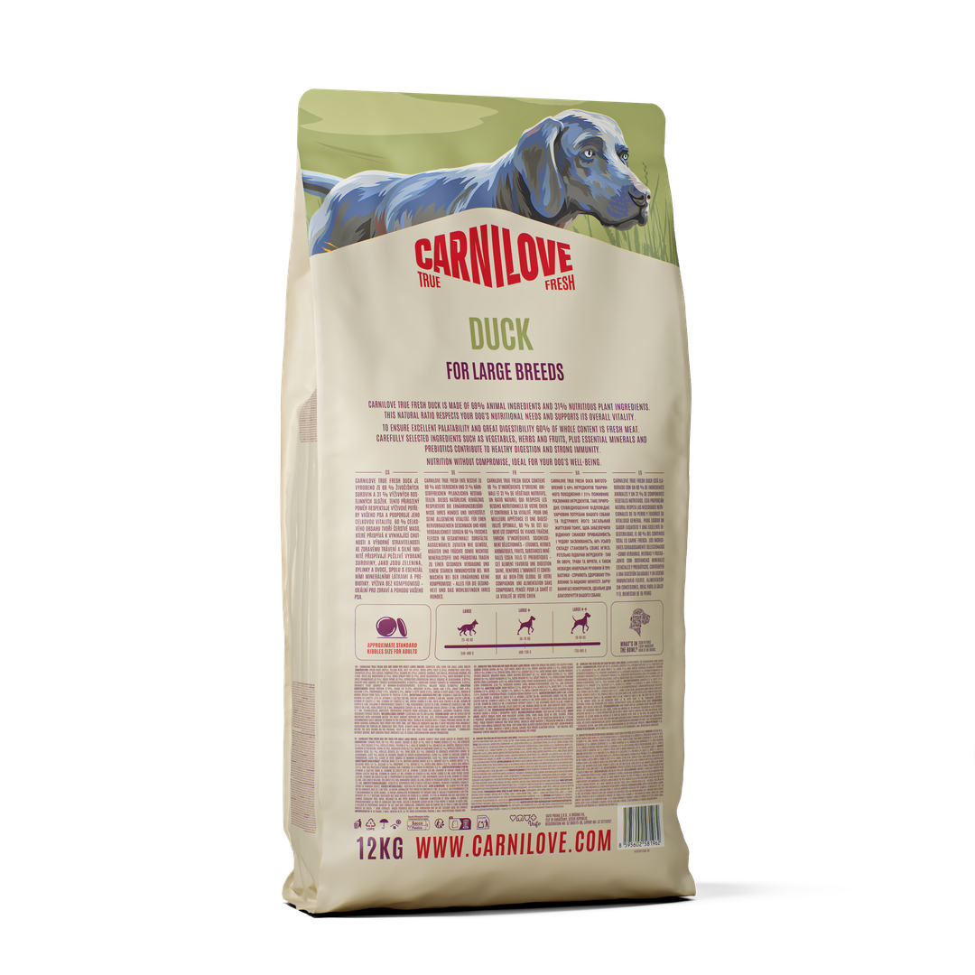 TRUE FRESH Duck Dry food for Large Breeds