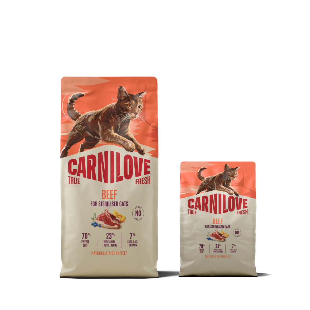 True Fresh Dry Beef XXL for Sterilised Cats Pack, Pakiet dla Sterylizowanych Kotów