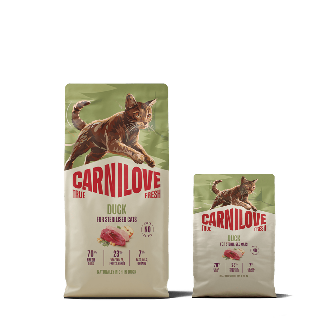TRUE FRESH Duck Dry Food for Sterilised Cats Pack, Pakiet dla Sterylizowanych Kotów