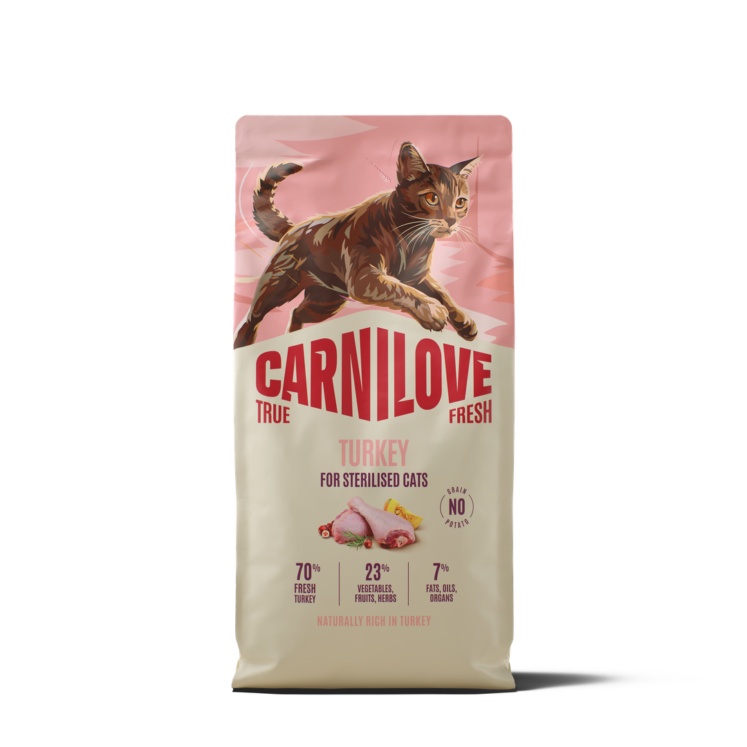 TRUE FRESH Turkey Dry food for Sterilised Cats