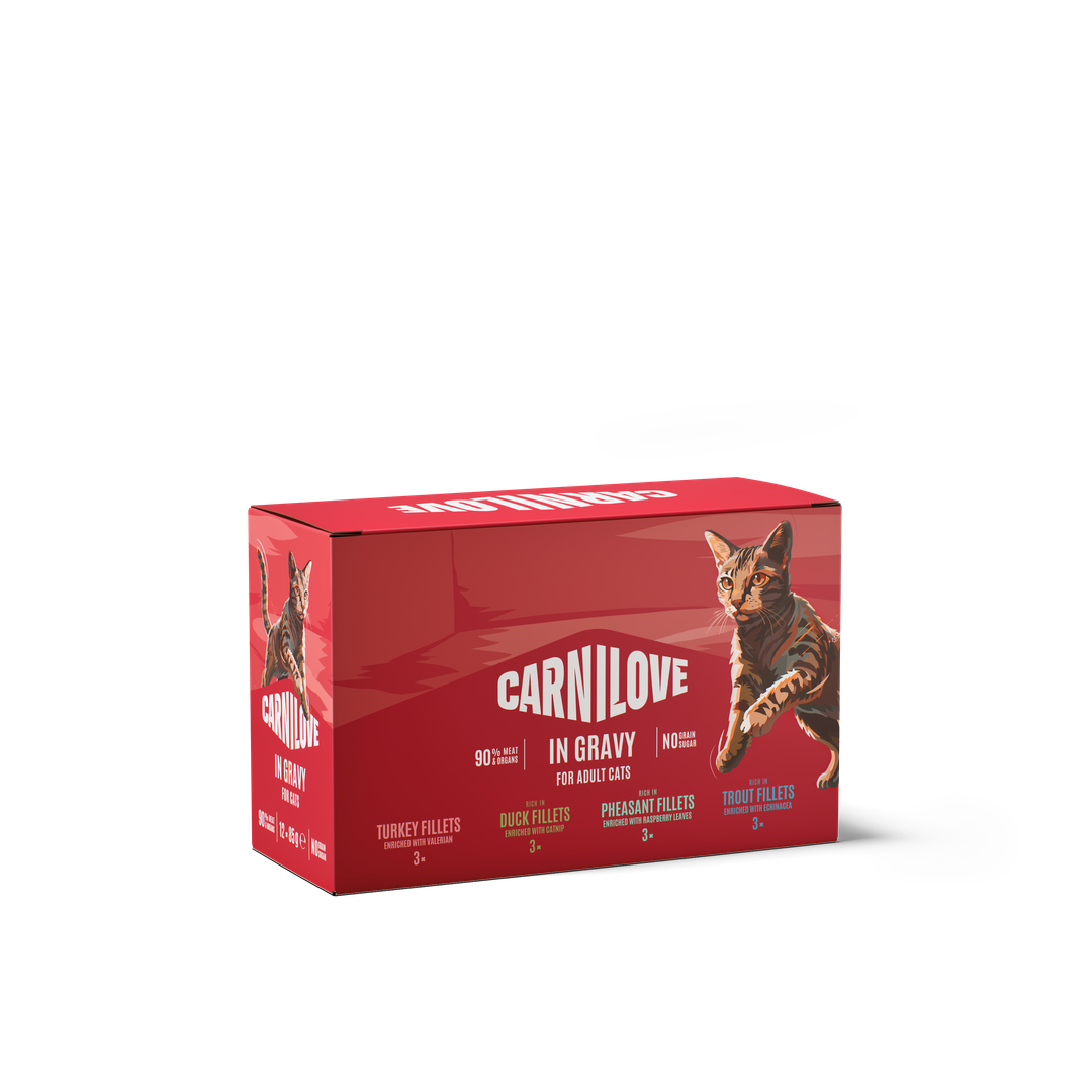 MULTIPACK GRAVY POUCH for Cats 12 x 85g