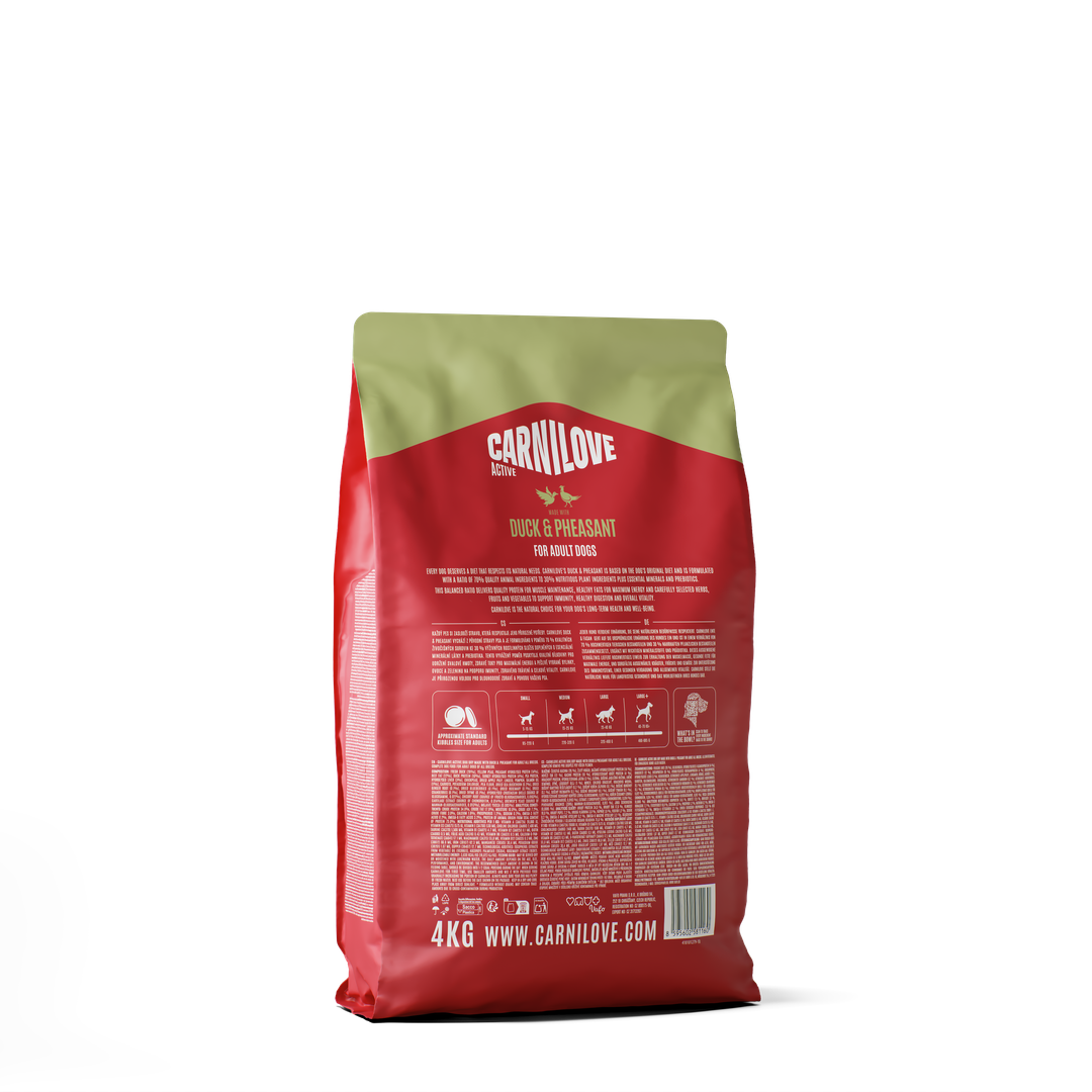 ACTIVE Dry Dog Food Made with Duck & Pheasant