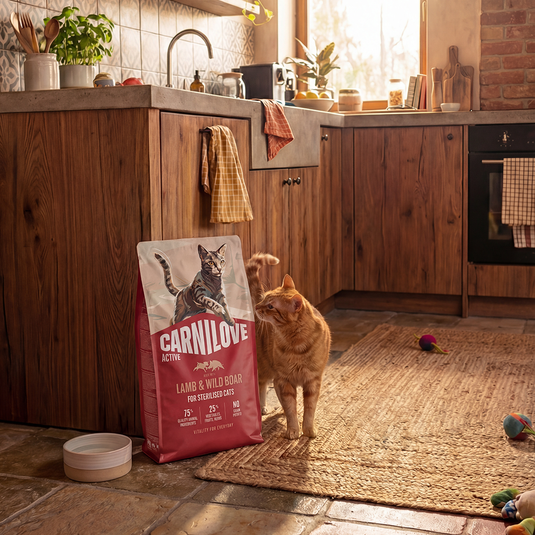 ACTIVE Dry Food Made with Lamb & Wild Boar for Sterilised Cats