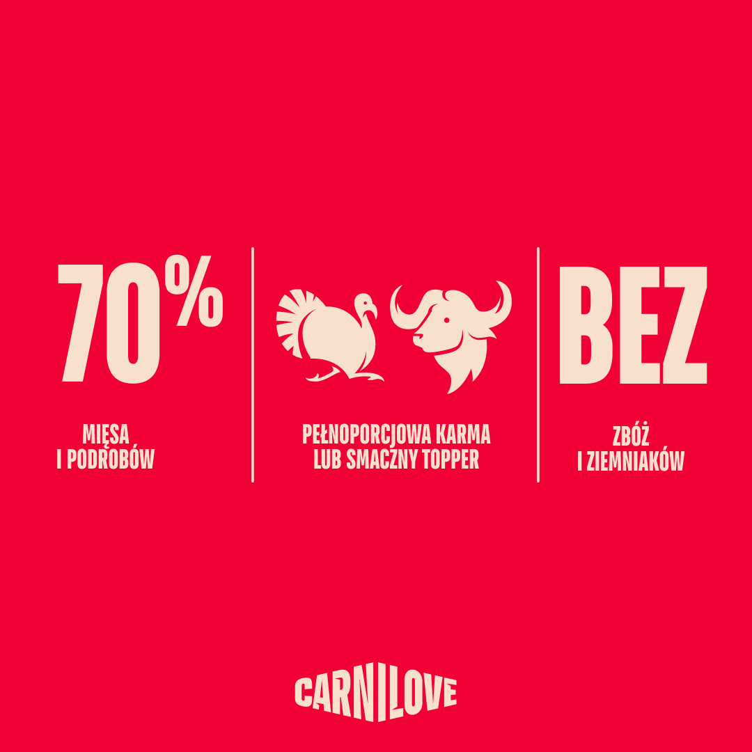 Turkey & Buffalo with Rose Petals Dog POUCH Paté, karma z indykiem i bawołem dla dorosłych psów 300g