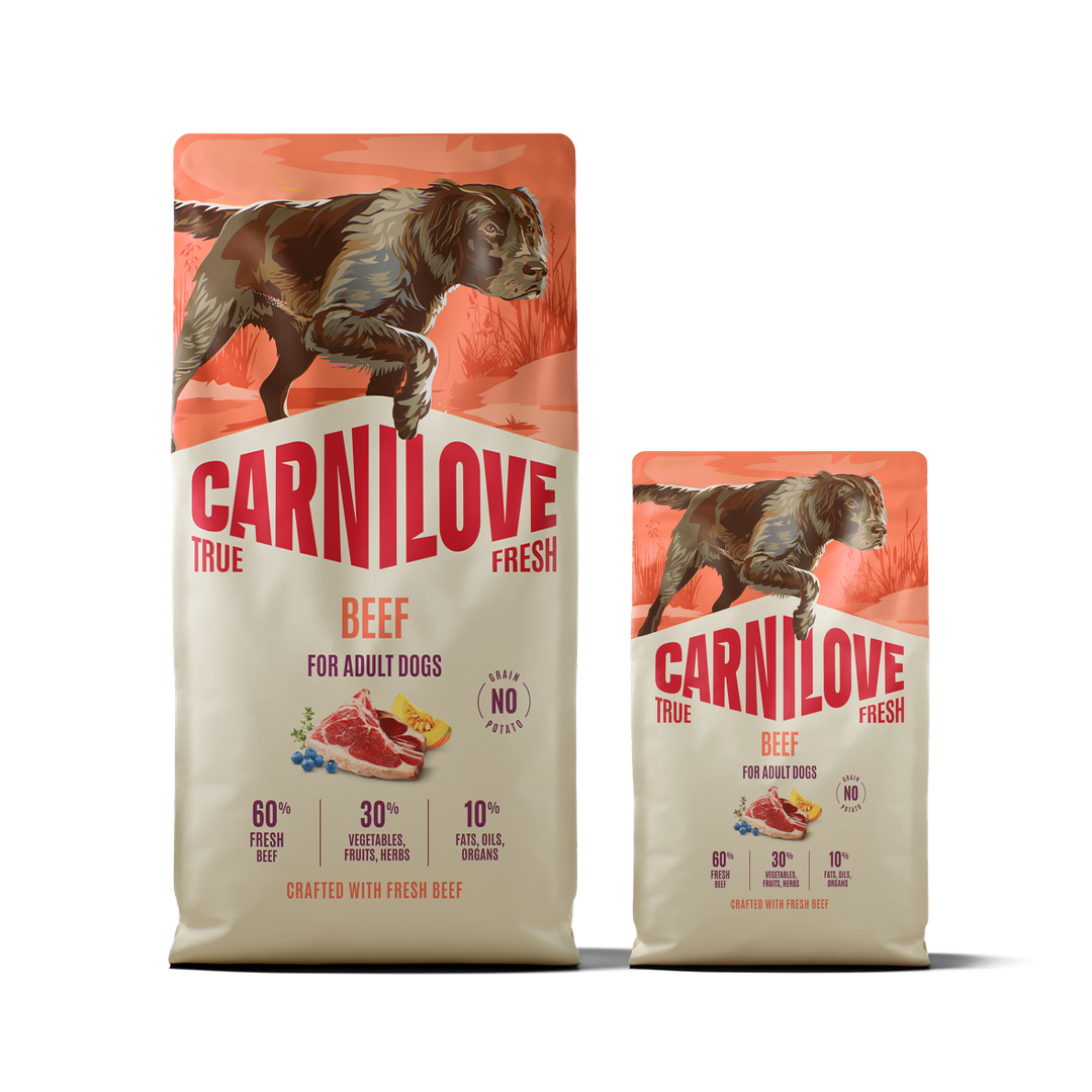 True Fresh Dry Beef XXL for adult dogs pack