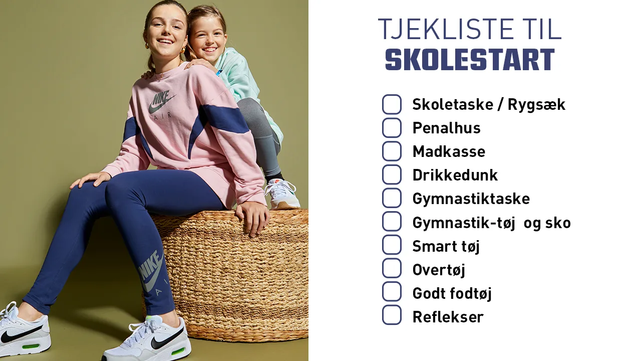 Tjekliste til skolestart