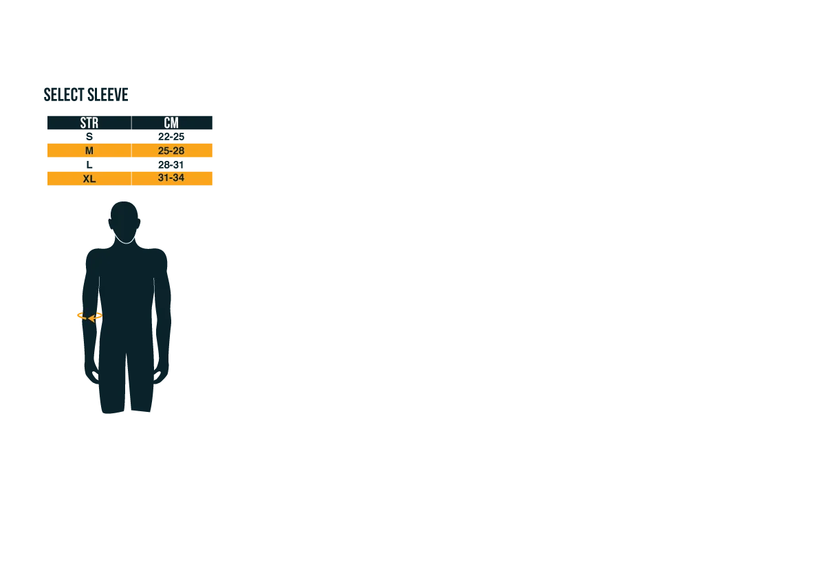 Størrelsesguide Select