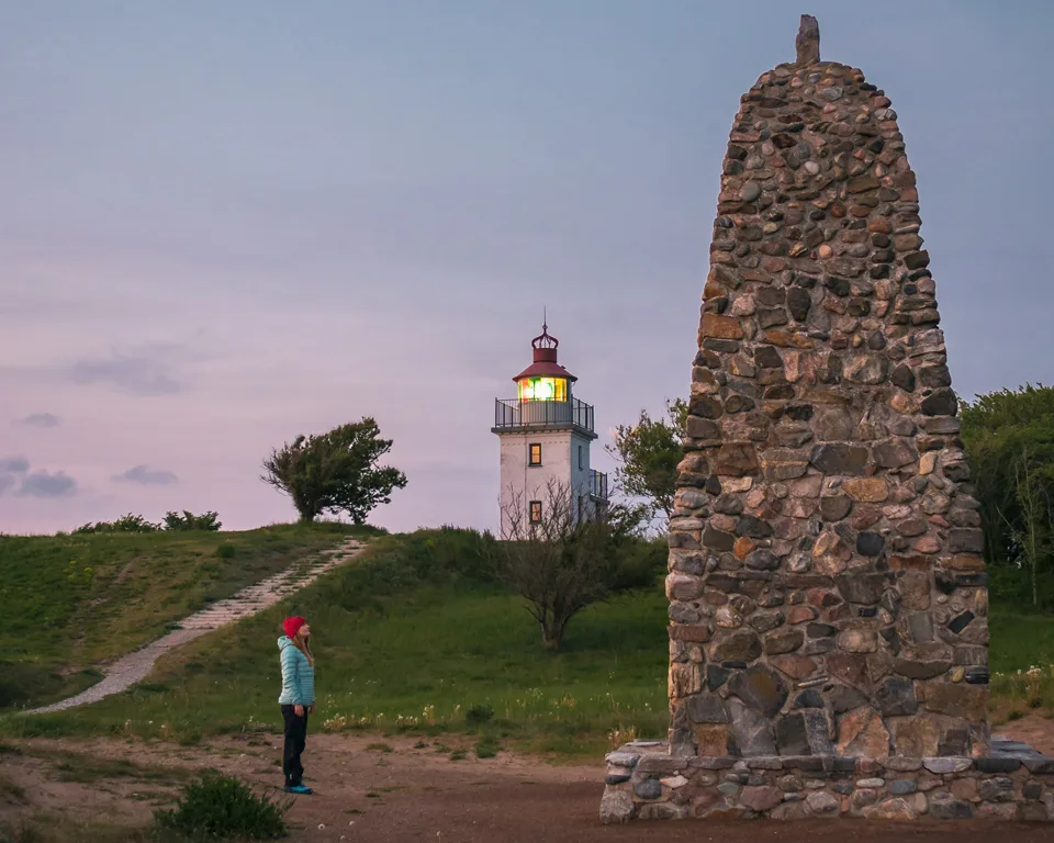 Knud Rasmussens, Hus og Spodsbjerg Fyr