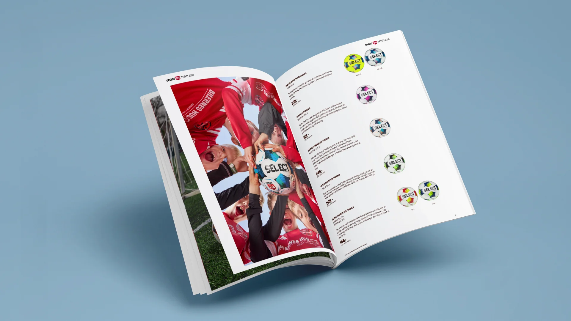 TEAM B2B Klub - materiale og udstyr katalog - billede