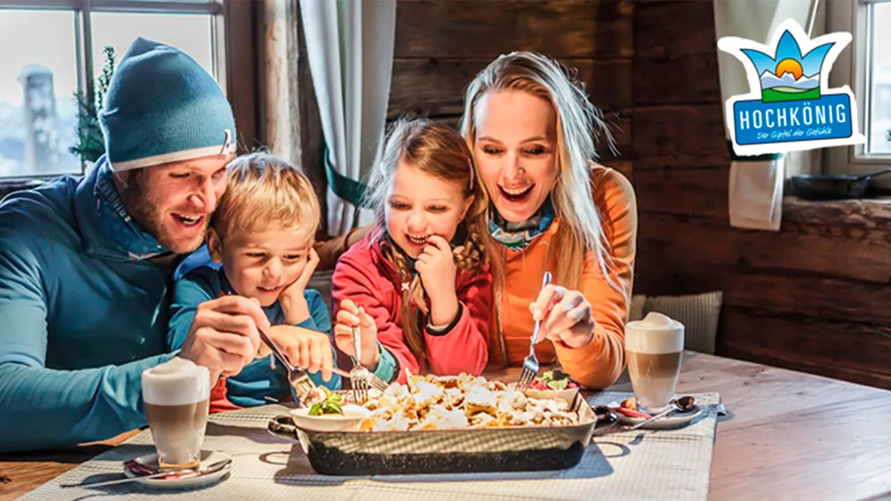 familie foran mad