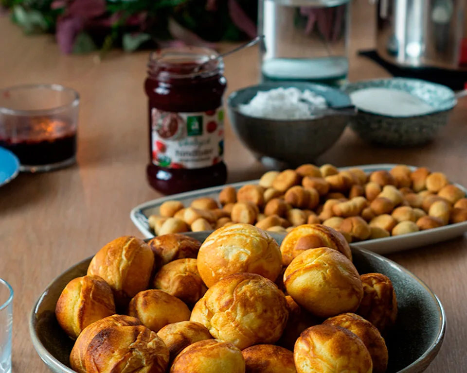 Julemad æbleskiver