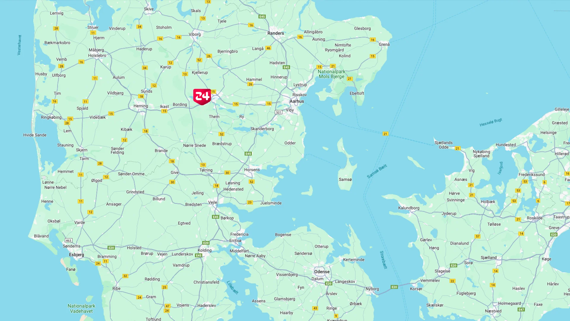 Tekst og billede showroom Silkeborg
