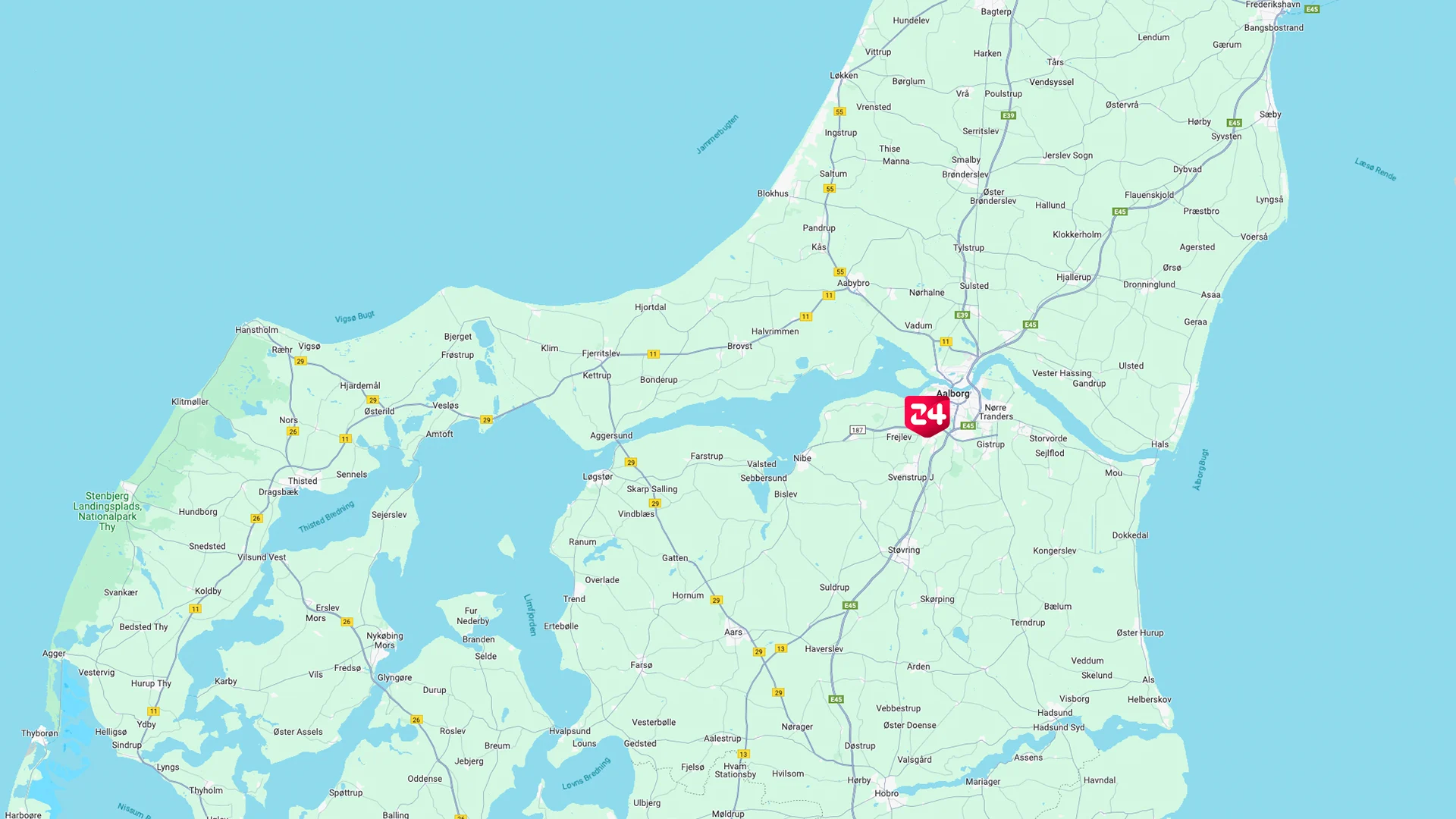 Tekst og billede showroom Aalborg