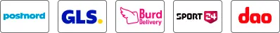 Leveringsmuligheder - Postnord, GLS, Burd, levering i SPORT 24 butik og DAO