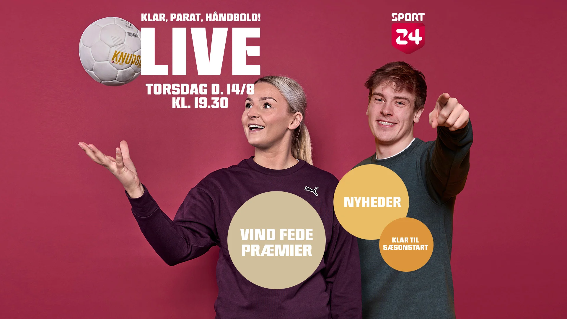 SPORT 24 LIVE: Klar, parat, håndbold