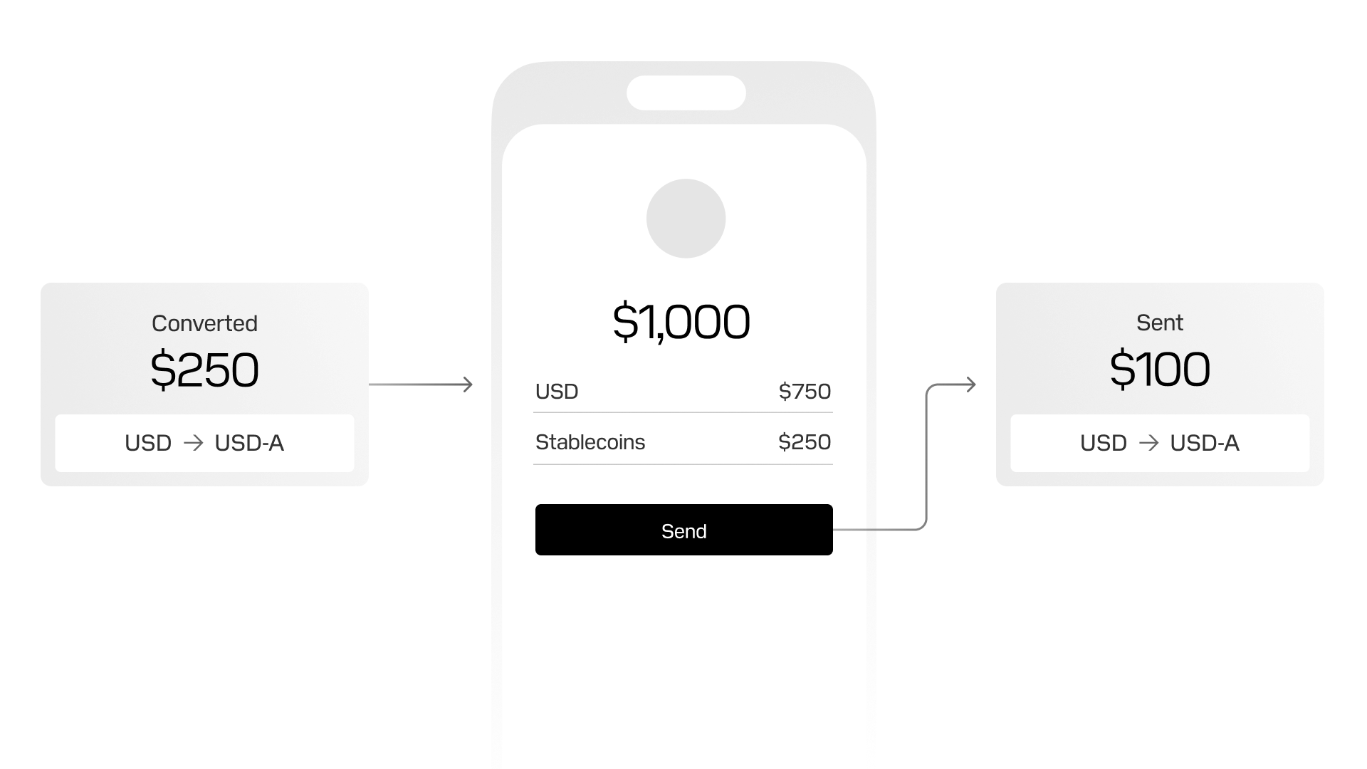 Embed stablecoin wallets
