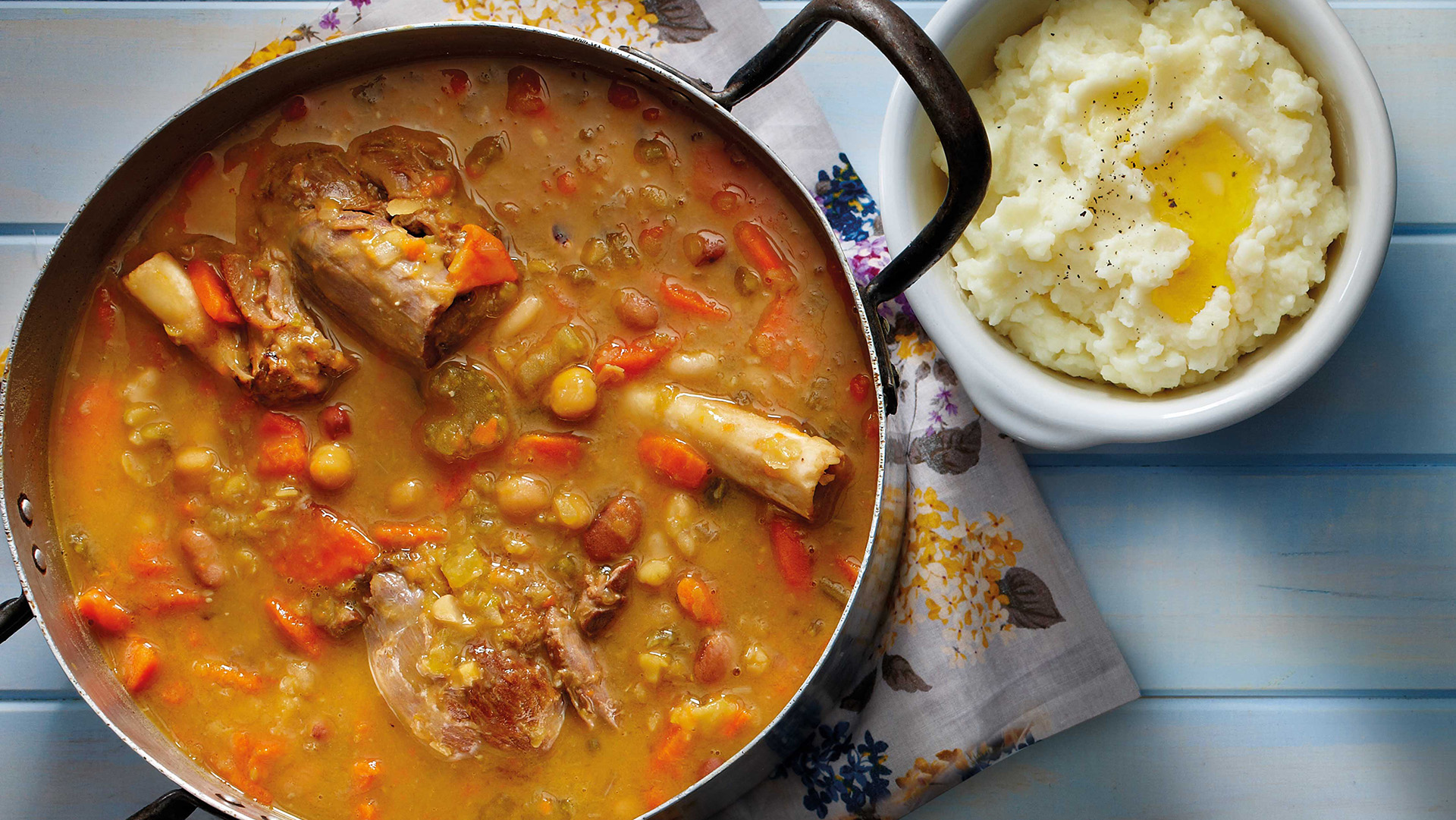 Lamb shank and vegetable soup recipe Live Better